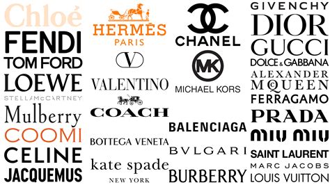 bag brand logos with names.